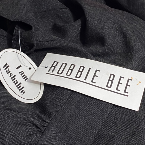 ROBBIE BEE NWT linen finish- zip back lined bodice sheath dress 10 run small - Picture 6 of 9